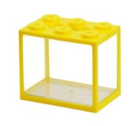 BABIBAOBEI Coffre-fort Bettas avec 6 compartiments, grande clarté, poissons élégants adaptés pour la décoration de la maison ou du bureau