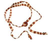 BABIBAOBEI Collier en coton tressé à la main artistique à rayures - Bijoux tendance pour festival de musique - Tenue décontractée - Unisexe, taille unique, Comme décrit, Comme décrit.