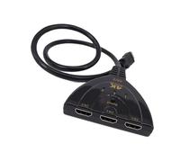 BABIBAOBEI Commutateur vidéo 3 voies entrée 4K transmission fonction écran divisé source multiple pour salle de conférence HDTV Switcher pour home cinéma