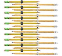 BABIBAOBEI Crayon fileté silencieux avec écrou coulissant pour soulager le stress de concentration, fournitures scolaires sensorielles en bois, outil d'écriture pour adultes