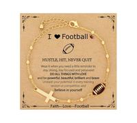 BABIBAOBEI Crucifix de balle de sport en alliage réglable avec un design léger pour une tenue décontractée formelle accessoires de poignet quotidien, taille unique, Comme décrit