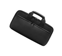 BABIBAOBEI Étui de transport à double couche pour claviers - Rembourrage résistant aux chocs - Plusieurs poches intérieures pour écouteurs - Organisation des câbles - Plusieurs poches - Étui de