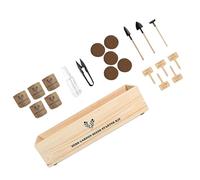 BABIBAOBEI Kit éducatif familial de plantation de plantes en pot comprenant un guide de pots, des disques nutritionnels de sol et des outils de culture pour plantes en pot, outil de jardinage