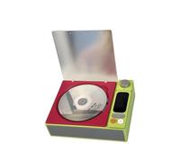 BABIBAOBEI Lecteur de musique compact avec cristaux, son clair, haut-parleurs intégrés et commandes simples pour les personnes âgées, les activités de plein air, lecteur CD portable pour les voyages