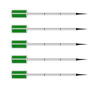 BABIBAOBEI Lot de 5 lampes solaires LED clignotantes pour allées, jardins et chemins, lumières de bord de route étanches