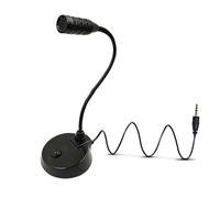 BABIBAOBEI Microphone de conférence USB/3,5 mm/type C avec suppression du bruit instantanée, fonction muet mécanique omnidirectionnelle, prise USB Plug and Play