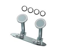 BABIBAOBEI Support de téléphone portable double position pour téléphones de 4 à 7 pouces avec rotation à 360 degrés réglable incliné design pliable pieds antidérapants construction aluminium double