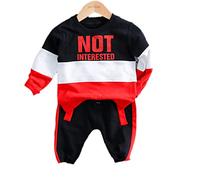 Babicolor Baby Junge Kleidung Ensemble Kinder Kleidung Jungen Sweats Hoodies + Lange Tuyaux 2 STÜCKE OUTFITS SET KLEINKIND BABY JUNGEN OUTFIT (Red,24M)