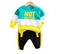 Babicolor Baby Junge Kleidung Ensemble Kinder Kleidung Jungen Sweats Hoodies + Lange Tuyaux 2 STÜCKE OUTFITS SET KLEINKIND BABY JUNGEN OUTFIT (Green,24M)