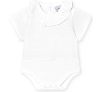 BABIDU Body bébé à manches courtes 100% coton, body nouveau-né en tissu Bambula avec col volanté, doux, respirant et hypoallergénique pour peaux sensibles, vêtements unisexes pour bébé