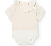 BABIDU Body bébé à manches courtes 100% coton, body nouveau-né en tissu Bambula avec col volanté, doux, respirant et hypoallergénique pour peaux sensibles, vêtements unisexes pour bébé