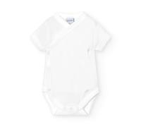 BABIDU Body bébé à Manches Courtes 100% Coton hypoallergénique, Body pour Nouveau-né et prématuré avec Fermeture croisée, Tissu Doux et Respirant, vêtement Unisexe pour bébé garçon et Fille