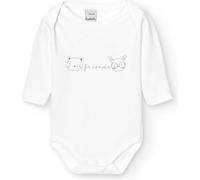 BABIDU Body bébé à manches longues 100% coton imprimé amis à col américain, body pour nouveau-né, tissu hypoallergénique doux et respirant pour peaux sensibles, vêtements unisexes pour bébé