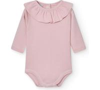 BABIDU Body bébé à Manches Longues et col à Volants 100% Coton, Body pour Nouveau-né, Tissu hypoallergénique Doux et Respirant pour Peaux sensibles, Premier Port, vêtements Unisexes pour bébé