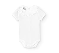 BABIDU | Body Bébé Col à Volants - Body Bébé Manches Courtes 100% Fabriqué en Espagne - Body Bébé Toucher Ultra-Doux Confort Total - Body Bébé 100% Coton