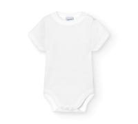 BABIDU | Body Bébé Unisexe 100% Coton - Body Bébé Manches Courtes Ouverture Épaule 1x1 Taille 18 Mois