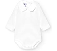 babidu, BODY COL COTON - body pour bébé - unisexe, couleur blanc, taille 6 mois