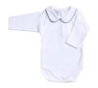 BABIDU, BODY Col POLO PIQUÉ - body pour bébé - unisexe, couleur blanc, taille 12 mois