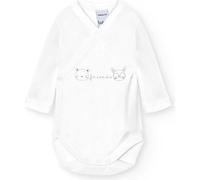 BABIDU Body croisé à Manches Longues pour bébé 100% Coton imprimé Friends, Body pour Nouveau-né et prématuré, Tissu hypoallergénique Doux et Respirant pour Peaux sensibles
