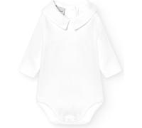 BABIDU Body Cuello Polo ML Gilet Tendance, Blanc, 12 Mois Bébé garçon