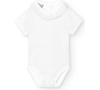 BABIDU Body M/Corta Cuello Batista Bas de Pyjama Bambins, Bleu Ciel 2, 0-3 Mois Mixte bébé