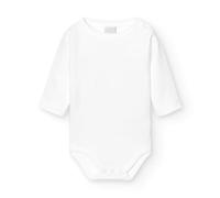 BABIDU, Body Ouvert ÉPAULE - Body pour bébé - Unisexe, Couleur Blanc, Taille 6 Mois