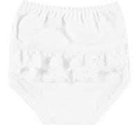 BABIDU Culotte bébé avec Volants et Dentelle, Couvre-Couche 100% Coton, Douce et Respirante, Culotte bébé pour Filles et garçons, Couvre-Couche pour Nouveau-nés