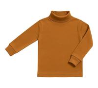 BABIDU Maillot de Corps Unisexe à col mi-Haut et col roulé pour Enfant, sous-vêtement Unisexe pour garçon et Fille de 2 à 16 Ans, Manches Longues en Coton et Polyester, Tissu Peluche Thermique