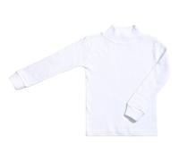 BABIDU Maillot de Corps Unisexe Enfant, col mi-Haut, Gamme Punt NOU, Manches Longues, Coton et Polyester, pour garçons et Filles de 2 à 16 Ans
