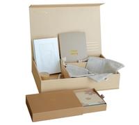 BABIEM® Memory Box - Boîte à Souvenirs Bébé pour les Premières Années - Cadeau de Naissance & Babyshower - Design Compact, Durable & Neutre - Conserver les Premiers Moments