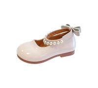 Babies Chaussures Femme, Sandales Compensées éLégantes pour Filles Ornées d'un NœUd Classique Et d'une Perle Parfaites pour Une Tenue Habillée Au Quotidien Plates Et Stylées pour Petites Filles