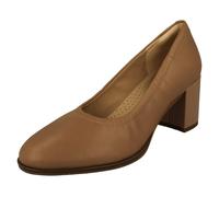 Babies Clarks Slip On À Talon Bloc En Cuir Chaussures D'Affaires - Freva55 Court