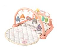 Babies Play Gym Mat, Non Slip Stage Based Activity Rug, Sensory Stimulation with Musical Toys, Soft Floor, Ideal for Newborns Small Kid & Tummy Development 26.77x20.47x16.34 Inches