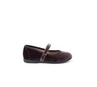 Babies velours fille bride fine à scratch gris 24