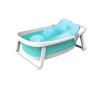 Babify Baignoire Pliable Bébé, Baignoire Bebe sur Pied avec Coussin de Soutien de la Tête, Baignoire Pliante Bebe, Baignoire Bebe pour Douche et Bain, Baignoire de Voyage pour Enfant 0-3