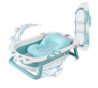 Babify Shower Baignoire pliable pour bébé - Coussin inclus - Pliage ultra compact - Antidérapant - Couleur Menthe - Nouveau modèle