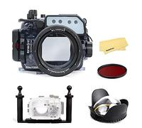 Babillons De Caméra sous-Marine 60M sous-Marine avec Port De Dôme Et Kit De Plateau en Aluminium À Deux Mains, Étui Étanche pour Sony Rx100 I III III Iv V Rx100 M2 M3 M4 M5