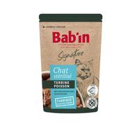 BAB'IN-Pâtée pour chat au poisson terrine Bab'in Signature - 80 g