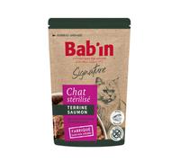 BAB'IN-Pâtée pour chat au saumon terrine Bab'in Signature - 80 g