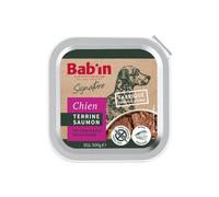 BABIN-Pâtée pour chien au saumon terrine Bab'in Signature - 300 g
