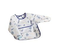 Babinage Bébé À Manches Longues Réutilisable Pour Jeu En Désordre Artisanat Ajusté Smock Unisexe Tablier D'alimentation Avec Capteur Nourriture Adpied Cleaning Baby Art & Craft Tafr