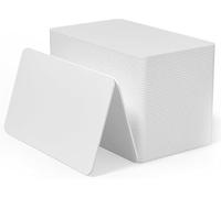 BABIQT Lot de 110 Cartes NFC 215 NTAG215 NFC Tag, Blanc Réinscriptibles Cartes NFC Cartes Format Carte de Crédit, 504 Mémoire d'Octets, Compatible avec TagMo et Tous Les Téléphones NFC