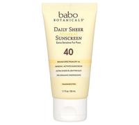 Babo Botanicals Crème Solaire Minérale Pure Quotidienne, Fps 40, 50 Ml