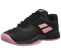 BABOLAT 31S20554 Femme Chaussures de Tennis, Black/Geranium Pink, 39 EU