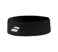 Babolat Logo Headband, Bandeau de Sport Modèle Unisexe, Taille Unique, Couleur Noir, Matière Élastique, Léger et Confortable, Absorption Optimale, Maintien Parfait des Cheveux Unisex-Adult