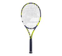 Babolat - Raquette de Tennis Adulte Boost Aero Cordée, Idéale pour Progresser et Exploiter Son Potentiel, Puissance et Maniabilité, Taille Grip 2, Marque Française, Gris/Jaune