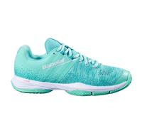 Babolat Sensa Padl Chaussures Padel Femmes-turquoise, Blanc 42