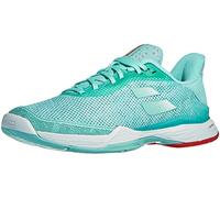 Babolat, Chaussures de Tennis Femme Jet Tere All Court, Maintien, Amorti, Technologie Active Flexion, Semelle Respirante Ortholite, Marque Française, Yucca/White, 38 EU