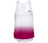 Babolat Compete Tank Top Girl Débardeur Unisexe pour Enfant S Multicolore (White/Vivacious Red)