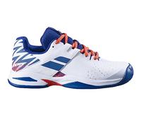 Chaussures de tennis pour juniors Babolat Propulse All Court Junior Boy - white/estate blue 35